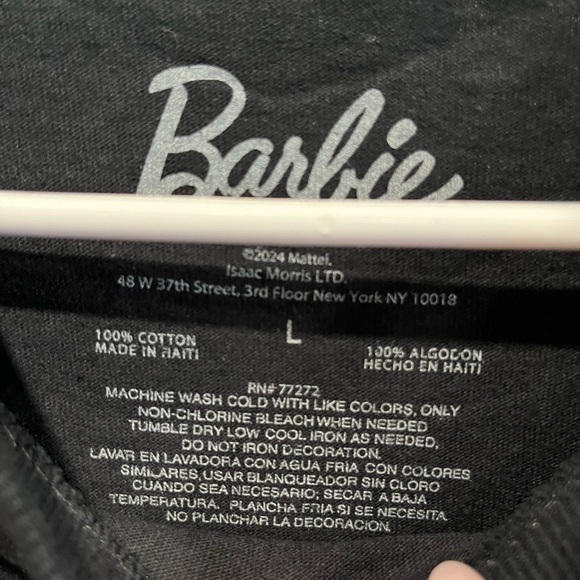 Barbie Black and Pink Short Sleeve Tee - Picture 3 of 3